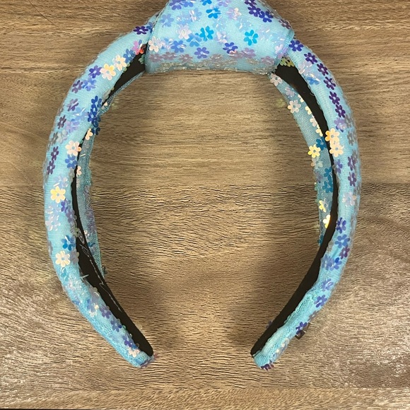 Brianna Cannon light blue floral iridescent headband - Picture 3 of 6